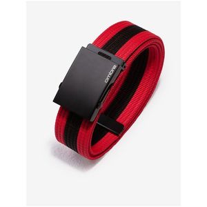 Černo-červený pánský látkový pásek Ombre Clothing A377 obraz
