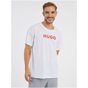 Bílé pánské tričko HUGO obraz