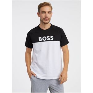 Černo-bílé pánské tričko Hugo Boss obraz