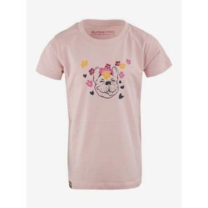 Růžové dětské tričko ALPINE PRO MOLKO obraz
