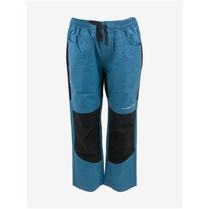 Černo-modré dětské sportovní kalhoty ALPINE PRO Derako obraz