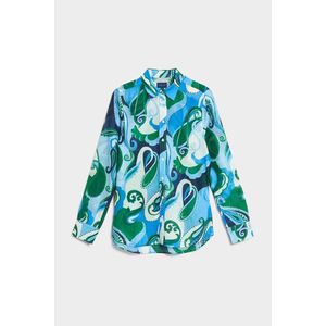 KOŠILE GANT D1. REGULAR PAISLEY COT SILK SHIRT modrá 44 obraz