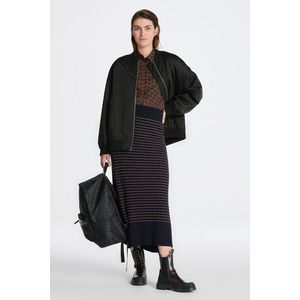 SUKNĚ GANT STRIPE RIB KNIT SKIRT modrá L/XL obraz