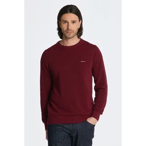 SVETR GANT COTTON PIQUE C-NECK PLUMPED RED obraz