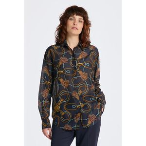 KOŠILE GANT REL ROPE PRINT COT SILK SHIRT modrá 32 obraz