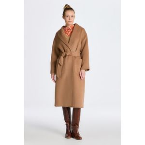 KABÁT GANT HANDSTITCHED BELTED COAT WARM KHAKI obraz