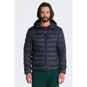 BUNDA GANT LIGHT DOWN HOOD JACKET EVENING BLUE obraz