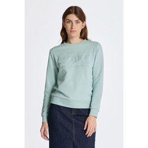 MIKINA GANT REG TONAL SHIELD C-NECK SWEAT IBIZA BLUE obraz