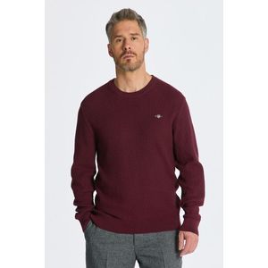 SVETR GANT COTTON TEXTURE C-NECK RED SHADOW obraz