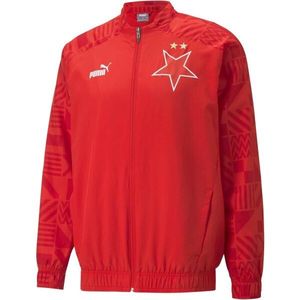 Puma SKS PREMATCH JACKET Pánská fotbalová bunda, červená, velikost obraz