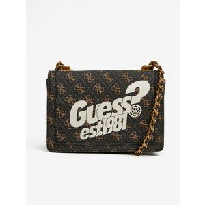 Guess Abey Convertible Xbody Flap Kabelka Hnědá obraz