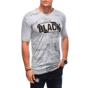 Jedinečné šedé tričko s nápisem BLACK S1903 obraz