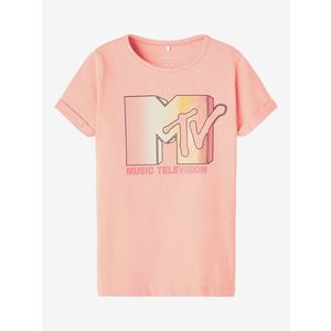 name it MTV Triko dětské Růžová obraz