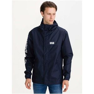 Tmavě modrá pánská voděodolná lehká bunda s kapucí HELLY HANSEN Ervik obraz