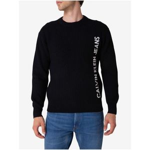 Černý pánský vlněný svetr Calvin Klein Jeans obraz