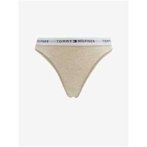 Béžová dámská žíhaná tanga Tommy Hilfiger Underwear obraz