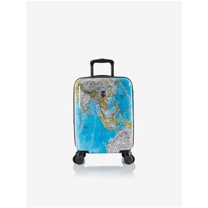 Modrý vzorovaný cestovní kufr Heys Journey 3G S obraz