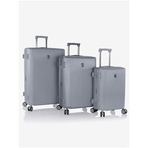 Sada tŕí cestovních kufrů v šedé barvě Heys Earth Tones S, M, L Glacier Grey obraz