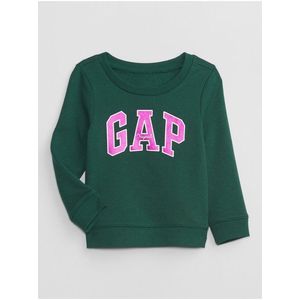 Růžovo-zelená holčičí mikina GAP obraz