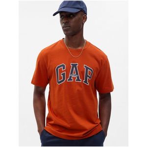 Oranžové pánské tričko s potiskem GAP obraz