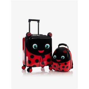 Černo-červený holčičí kufr a batoh Heys Super Tots Lady Bug obraz