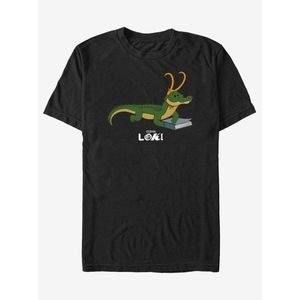 Černé unisex tričko ZOOT.Fan Marvel Gator Loki Hero obraz
