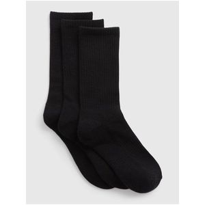 Sada tří párů unisex ponožek v černé barvě GAP obraz
