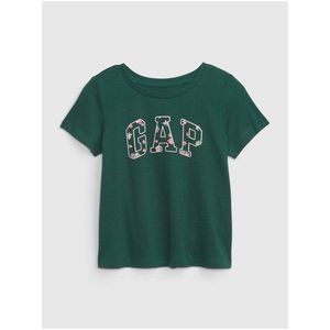 Tmavě zelené holčičí tričko Gap obraz