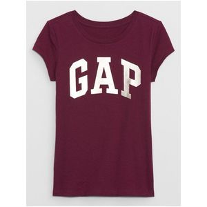 Vínové holčičí tričko Gap obraz