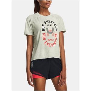 Světle šedé dámské sportovní tričko Under Armour Run obraz
