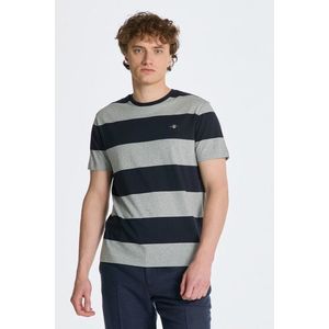 TRIČKO GANT BAR STRIPE SS T-SHIRT GREY MELANGE obraz