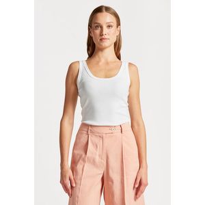 TOP GANT SLIM RIBBED TANK TOP bílá XL obraz