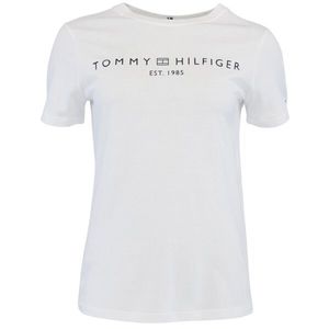 Tommy Hilfiger LOGO CREW NECK Dámské triko, bílá, velikost obraz