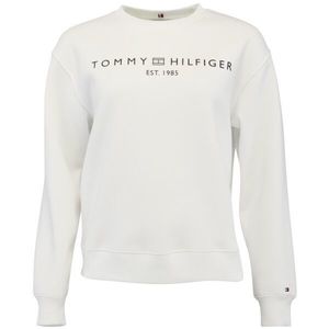 Tommy Hilfiger CHEST LOGO CREW NECK Dámská mikina, bílá, velikost obraz