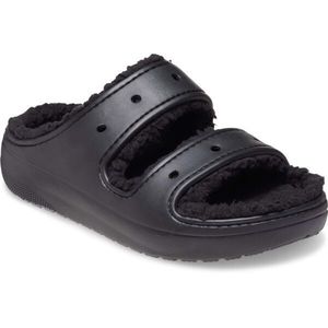 Crocs CLASSIC COZZZY SANDAL Unisex sandály, černá, velikost 45/46 obraz