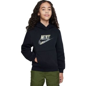 Nike CLUB FLEECE Dívčí mikina, černá, velikost obraz
