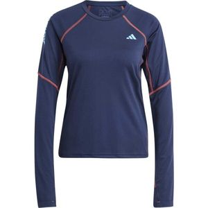 adidas ADIZERO LONG SLEEVE TEE Dámské běžecké tričko, tmavě modrá, velikost obraz