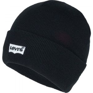 Levi's BATWING EMBROIDERED SLOUCHY BEANIE Zimní čepice, černá, veľkosť UNI obraz