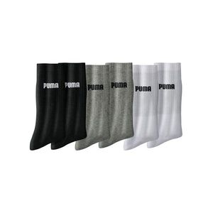 Blancheporte Sada 6 párů polo ponožek Crew šedých, bílých, černých šedá+bílá+černá 43/46 obraz