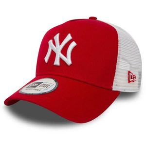 New Era 9Forty Trucker Clean NY Yankees Scarlet Red obraz
