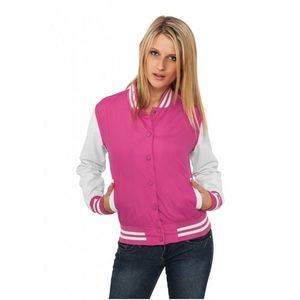 Urban Classics Ladies Light College Jacket fus/wht obraz