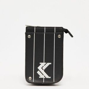 Karl Kani Pinstripe Fake Leather Small Pouch Bag black obraz