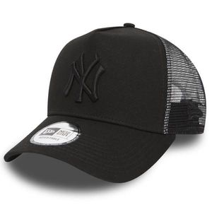 New Era 9Forty Trucker Clean NY Yankees Black On Black obraz