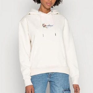 WMNS Sweatshirt Karl Kani Small Signature Flower Loose Fit Hoodie off white obraz