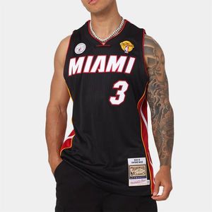 Jersey Mitchell & Ness Miami Heat #3 Dwyne Wade Authentic Road Finals Jersey black obraz