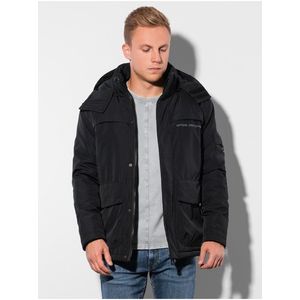 Černá pánská zimní bunda Ombre Clothing C504 obraz
