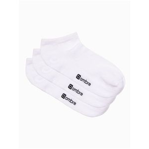 Bílé pánské ponožky -3pack Ombre Clothing U154 obraz