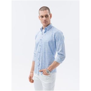 Světle modrá pánská košile Ombre Clothing K609 obraz