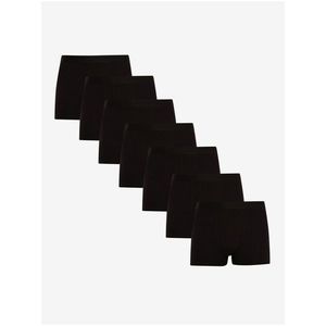Sada sedmi pánských boxerek v černé barvě Nedeto obraz