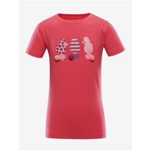 Tmavě růžové holčičí tričko s potiskem NAX POLEFO obraz
